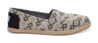 TOMS Espadrille Alpargata Black Diamond Jacquard Rope Sole