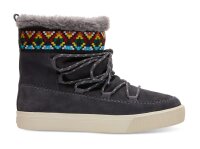 TOMS Boot Alpine Forged Iron Grey Waterproof Suede/Tribal...