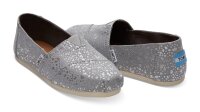 TOMS Espadrille Alpargata Silver Foil Snow Spots