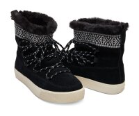 TOMS Boot Alpine Black Waterproof Suede/Tribal Webbing