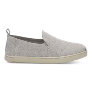 TOMS Slipper Deconstructed Drizzle Grey Metallic Jute