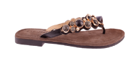 Lazamani ladies toe slippers stones