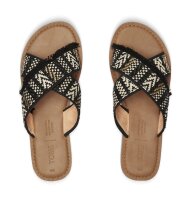 TOMS Sandale Viv Black Geometric Woven