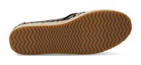 TOMS Espadrille Palma Black Geometric Woven with Tassel