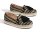 TOMS Espadrille Palma Black Geometric Woven with Tassel