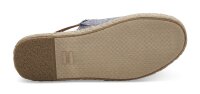 TOMS Espadrille Clara Navy Slub Chambray with Leather