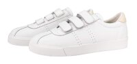 Superga 2870 Club S Comfleastrapeu Sneaker Sace-White-Beige Gesso 35