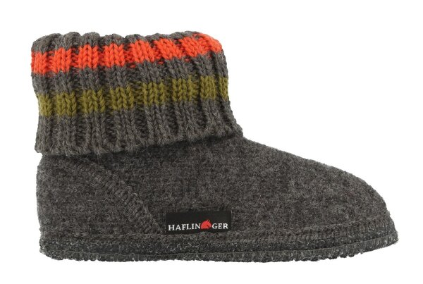 Haflinger Hüttenschuh Paul anthrazit 18